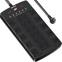 Superdanny Type Een Rohs Multi Outlet Zwart Stopcontact Super Smart Surge Protector Desktop Power Strip