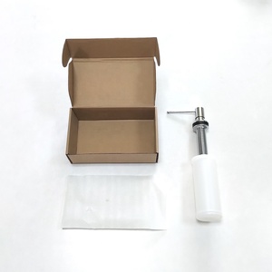 Shenzhen Aojie Milieuvriendelijke Koperen Handmatige Zeepdispenser Roestvrijstalen Afwerking Modern Design Handschuimzeep Voor Keuken - Product Image 6