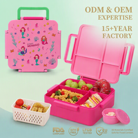 Boîte à lunch pour enfants, boîte à bento portable, compartiment anti-fuite, récipient alimentaire, grande capacité, boîte à repas scolaire pour enfants