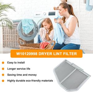 Pièces de rechange JC pour sèche-<span class=keywords><strong>linge</strong></span> <span class=keywords><strong>Whirlpool</strong></span> Maytag <span class=keywords><strong>Filtre</strong></span> à charpie W10120998 <span class=keywords><strong>Filtre</strong></span> à charpie pour sèche-<span class=keywords><strong>linge</strong></span> - Product Image 6