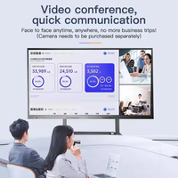 Tableau blanc interactif ultra-clair de 65 pouces avec fonction tactile et multi-interface pour l'enseignement