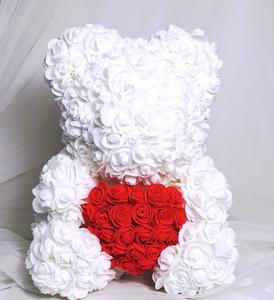 Orsacchiotto di Rose Artificiale Fatto a Mano da 25cm, 40cm, 70cm per San Valentino e Occasioni Festive - Product Image 3