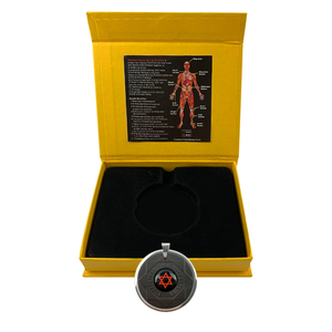 Pendentif quantique étoile de David en acier inoxydable personnalisé ECAMAZ, collier en <span class=keywords><strong>pierre</strong></span> de lave, vente en gros - Product Image 3