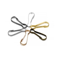 Crochets à ressort en acier inoxydable de haute qualité, 20 mm, argentés, pour porte-bloc-notes, clip de fixation pour cordon, vente en gros
