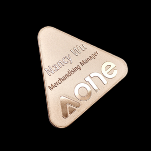 Tùy chỉnh Pin huy hiệu UV in mạ vàng Rose <span class=keywords><strong>Gold</strong></span> thép không gỉ nameplates khắc laser đánh bóng thời trang phong cách quảng cáo - Product Image 5