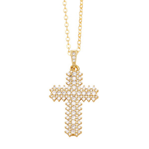 Cruz Filigránada Ornamentada, Artículo de Elección de Influencers Profesionales Internacionales, Recubrimiento PVD, Durabilidad, Acero, Color Original - Product Image 3