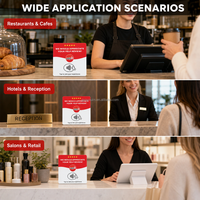 Carte NFC personnalisée en acrylique pour avis Yelp, NTAG213 13,56 MHz, support sans contact pour avis sur les réseaux sociaux pour restaurants, cafés et boutiques