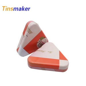 Hình Tam Giác Nhỏ Tùy Chỉnh In Kim Loại Hộp Thiếc Tinplate Matte Tin Hộp Hộp Thiếc Cho Trà Từ Trung Quốc - Product Image 2