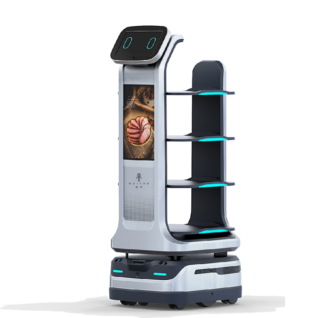 Intelligent Automatic Navigation Food Delivery Robot Smart Waiter Robot for Restaurant / Hotel Self-Service Robot