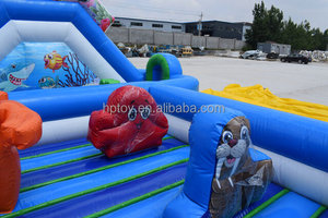 Infla tables Ocean World Kids Aufblasbarer Hindernis parcours aufblasbarer Kleinkind-Türsteher und Rutsch spielplatz - Product Image 5