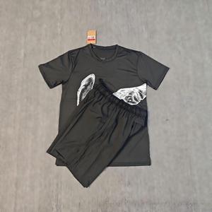 2026 Nieuwe Mode Botprint Snel Droogende T-Shirt Set Heren Dun Ademend IJs Zijde Korte Mouw Casual 2-Delig Shirts & Tops Outfit - Product Image 2
