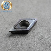 Insertos de Corte y Torneado PCD Superduros Marca SJ OEM, Recubrimiento de Diamante CVD, Dureza HV 8000-10000HV, Acabado Liso, Herramientas para Tornos CNC