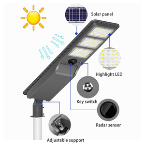 Farola Solar Exterior Cuadrada con Sensor de Movimiento y Control Inteligente, Impermeable IP65, para Patio, Carretera e Iluminación de Proyectos - Product Image 2