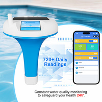 Moniteur d'eau intelligent WIFI 4 en 1, charge solaire et batterie au lithium, testeur en ligne de pH, ORP et température