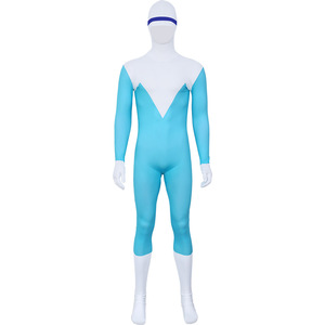 Disfraz de Cosplay de Frozone de Los Increíbles, Mono Azul y Blanco para Niños de 8 a 13 Años, Disfraz de Halloween, Juego de Rol de Anime - Product Image 1