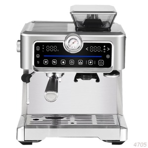 Máquina de Espresso Comercial Semiautomática Bean to Cup de 1350W con Contenedor de Granos de 200g y Molinillo Integrado, Cafetera Profesional - Product Image 2