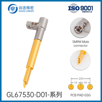 Sonde RF haute fréquence GSG, pas de 1,0 mm, 8 GHz, pointe de sonde de test pour PCB micro-ondes, connecteur coaxial pour RF de précision GL67530-D01
