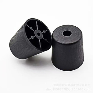 Lianxing Plastic Furniture <b>Legs</b> 50*40*50mm Black Round <b>Sofa</b> Bed <b>Legs</b> - Product Image 4