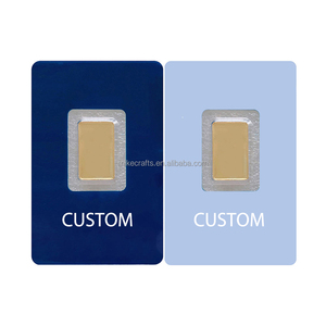 Lingotes de Oro Falsos Chapados en Oro de 2.5g 5g 10g 20g 31g 50g 100g al por Mayor, Lingote de Oro Suizo de 1 oz en Blister - Product Image 1
