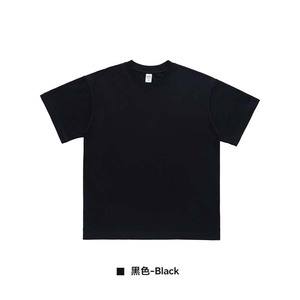 เสื้อยืดแขนสั้นผ้าฝ้ายสีพื้นสไตล์วินเทจอเมริกันโอลด์มันนี ทรงหนา ซักลายเกล็ดหิมะ  สำหรับผู้ชายและผู้หญิง - Product Image 2