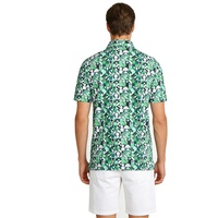 Camiseta de Golf de Punto Elástica, Suave y de Secado Rápido, Ajustada, de Alta Calidad, con Logotipo Personalizado OEM, Estilo Moderno para Hombre