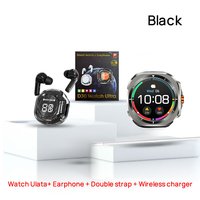 Reloj Inteligente Deportivo 2 en 1 D30 Watch Ultra 2026 para Hombre, Juego de 2 Correas, Llamadas por Bluetooth, Frecuencia Cardíaca, con Auriculares