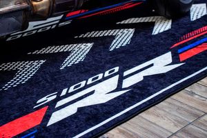 Alfombra de exhibición de equipo especial transfronterizo Kawasaki <span class=keywords><strong>Ducati</strong></span> para Honda Harley motocicletas dormitorio mesita de noche alfombra de suelo Manta - Product Image 2