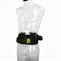 Sac de taille réfléchissant unisexe pour la course à pied, ceinture élastique avec poche pour bouteille, sac banane respirant pour le jogging et l'entraînement en plein air