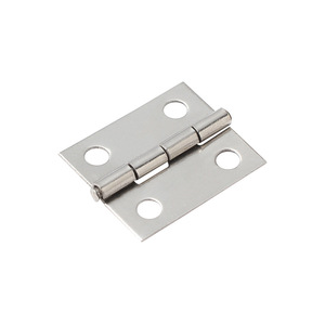 Furniture Hinge Stainless Steel 35.6mm X 28.4mm Silent Surface Mount Minimalist Design For Cabinets Doors Windows Wooden Boxes - Product Image 4