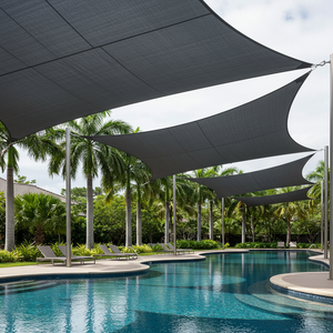 <span class=keywords><strong>Voile</strong></span> <span class=keywords><strong>d</strong></span>'<span class=keywords><strong>ombrage</strong></span> <span class=keywords><strong>rectangulaire</strong></span> grand format 3x2m en HDPE imperméable avec protection UV, tissée pour pergola extérieure, 185 GSM, épaisseur 5mm - Product Image 3