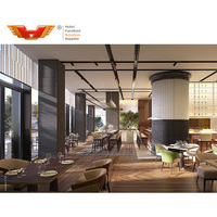 Ensemble de mobilier commercial pour hôtels et restaurants : Table de restauration tout au long de la journée et chaise rembourrée – Solution d'aménagement intérieur pour l'hôtellerie