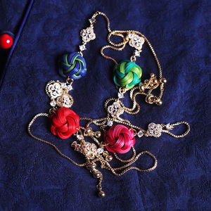 Korean Style Retro Bamboo Woven <b>Bracelet</b> Rose Flower Pattern Zinc Alloy Women's Jewelry Anji Origin Winter 2025 - Product Image 1