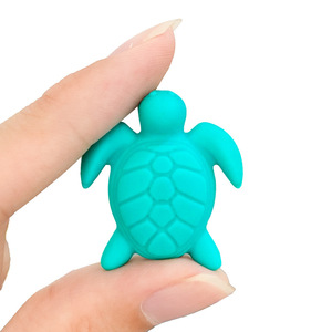 Perles focales DIY écologiques en silicone 100% alimentaire, sans BPA, en forme de <span class=keywords><strong>tortue</strong></span> 3D, de haute qualité, 12 couleurs, pour la dentition des bébés - Product Image 5