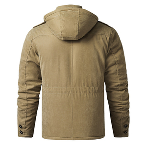 TONGYANG Parka da Uomo Taglia USA Spesso e Caldo, Giacca Invernale alla <span class=keywords><strong>Moda</strong></span>, Cappotto in Pile, Capospalla con Cappuccio per Attività all'Aperto - Product Image 3