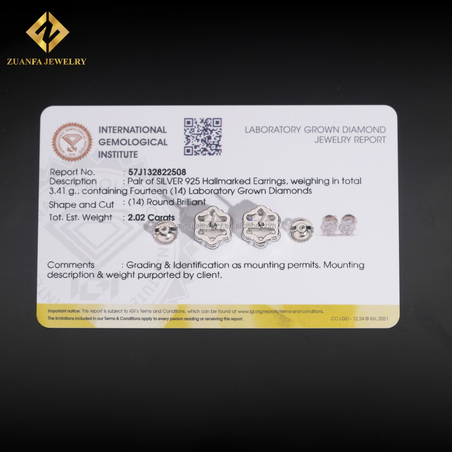 Silver IGI certificate