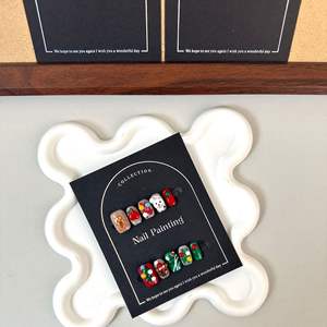 Parches de <span class=keywords><strong>Uñas</strong></span> Acrílicas Avanzadas de Cobertura Completa con Diseño Cuadrado Prediseñado para Navidad, con Pegamento, para <span class=keywords><strong>Uñas</strong></span> Largas - Product Image 3