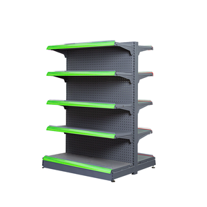 Estante de supermercado, estantes de góndola de Metal personalizados para exhibición al por menor, buen precio, tienda de comestibles, almacenamiento en capas - Product Image 1