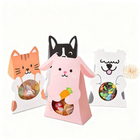 Boîte d'emballage de biscuits de Pâques d'animaux de dessin animé 3D Carton Paillettes Bronzage Manipulation d'impression pour décorations de fête Cadeau