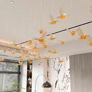 Hanging Ornament Hotel For Lobby Restaurant Ceiling Art Decorations For Bird Hanging Decoration