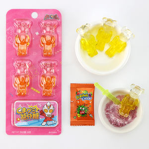 चिपचिपा मीठा उदास भालू के आकार का नरम गम कैंडी + popping कैंडी - Product Image 4