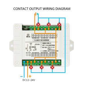 433 MHz DC 12V 24V 6 kênh <span class=keywords><strong>RF</strong></span> không dây điều khiển từ xa chuyển đổi hệ thống Receiver <span class=keywords><strong>Transmitter</strong></span> 10A relay điều khiển - Product Image 4