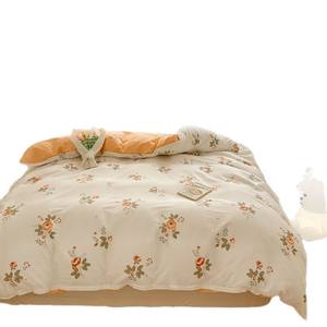 Ensemble de quatre pièces en pur coton pour mère et bébé, draps imprimés, couvre-lit, couvre-lit, taille unique, option d'achat disponible - Product Image 5