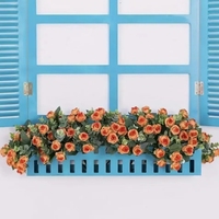 Bouquet de mini-roses artificielles en tissu pour mariage, fête des mères, Pâques, décoration de la maison, du bureau, hiver, Noël, fleurs