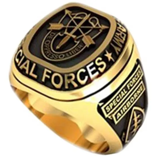 High End Kwaliteit Mannen Militaire Ring Sieraden Amerikaanse Leger Ringen Unieke Militaire Ringen