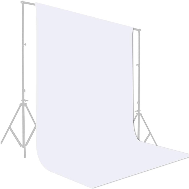 Super Quality White Professional Backdrop for Background Photography & Live Streaming