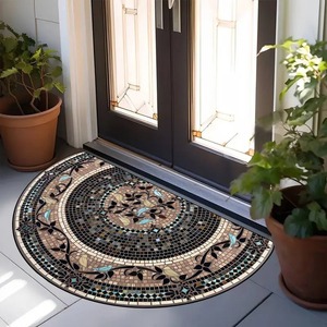 HAPTON Tapis de porte imprimé motif géométrique semi-circulaire Persie 40x60cm pour salon - Product Image 2