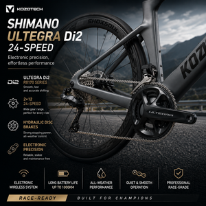 CE Kozo1 SuperLight Full R8170 Ultegra Di2 24 vitesses Roues carbone Guidon intégré Freins à disque T47 BB Racing the K - Product Image 2