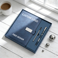 Ensemble de carnets professionnels personnalisés avec stylo, pour le travail au bureau, promotion d'entreprise, coffret cadeau pour événements