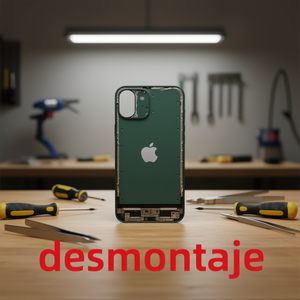 Boîtier d'iPhone 13 Mini avec coque arrière verte démontée - Product Image 2