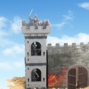 55 pièces <span class=keywords><strong>de</strong></span> jouets militaires en plastique à assembler, château, soldats romains, ensemble <span class=keywords><strong>de</strong></span> jeux <span class=keywords><strong>de</strong></span> <span class=keywords><strong>guerre</strong></span> pour enfants - Product Image 2
